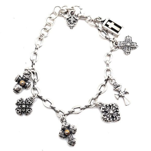 Brighton Cross Charm Bracelet - 1677 - Picture 1 of 2